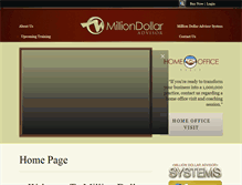 Tablet Screenshot of milliondollaradvisor.com